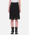Marni A-line Midi Pleated Skirt In Black