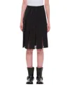 Marni A-line Midi Pleated Skirt In Black