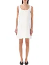 Marni Flared Dress With Hand-embroidered In White