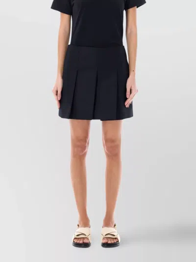 Marni Black Pleated Miniskirt In 00n99 Black