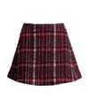 Marni A-line Tweed Miniskirt In Black