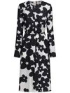 Marni Women's Dilles Print Silk Dress In Black  