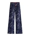 Marni Abstract Pattern Printed Wide-leg Jeans In Black