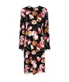 Marni Abstract-print Long-sleeve Dress In Black