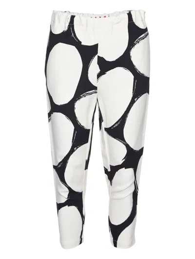 Pre-owned Marni Abstract-print Straight-leg Trousers