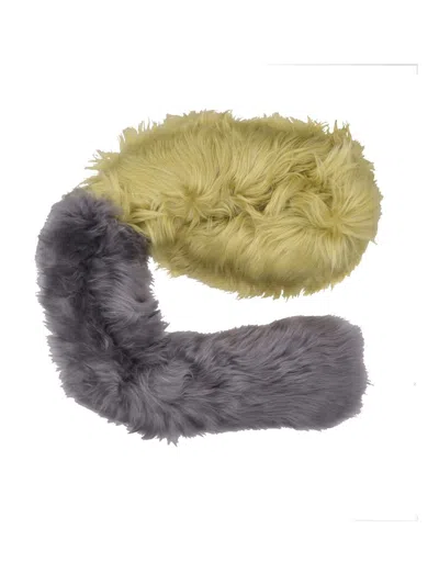 Marni Colorblock Scarf In Blue