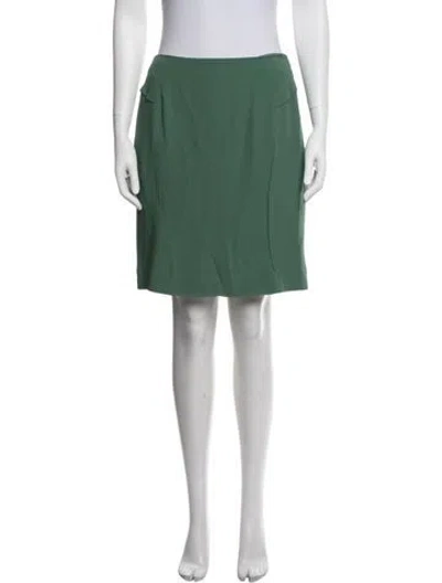 Pre-owned Marni Acetate Mini Skirt In Green