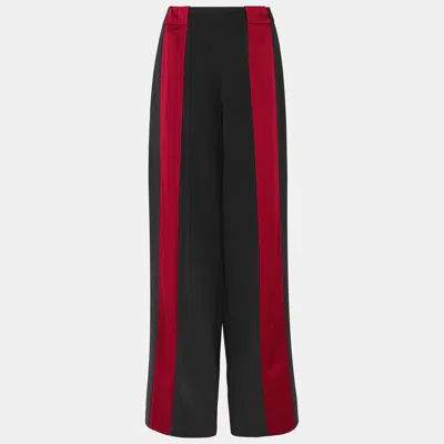 Pre-owned Marni Acetate Wide Leg Trousers It 40 In Black