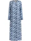 Marni All-over-print Dress In Blue