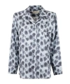 Marni Grey Silk Shirt With Crayon Leopard Print In Gray
