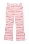 Marni Allover Check Bootcut Pants In Pink