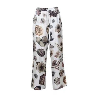 Marni Allover Printed Drawstring Trousers In Multi