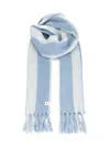 Marni Alpaca And Wool Scarf Scarves And Foulards Light Blue In Blue