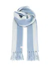 Marni Alpaca And Wool Scarf Scarves And Foulards Light Blue In Blue