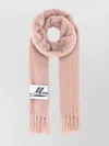 Marni Sciarpa In Misto Alpaca Rosa Scuro  Donna In Pink