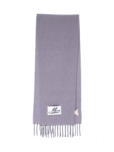 Marni Alpaca Blend Scarf In Purple