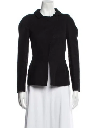 Pre-owned Marni Alpaca Evening Jacket In Black