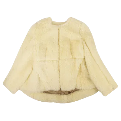 Pre-owned Marni Alpaca Fur Jacket 'yellow'