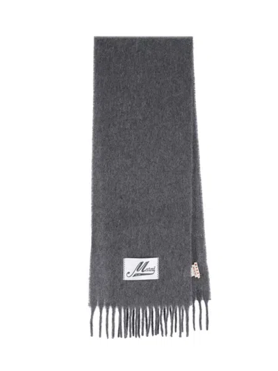 MARNI ALPACA SCARF - GREY