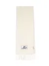 Marni Cream Alpaca Scarf With Fringes In Neutral