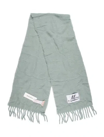 Pre-owned Marni Alpaca Scarf In Blue