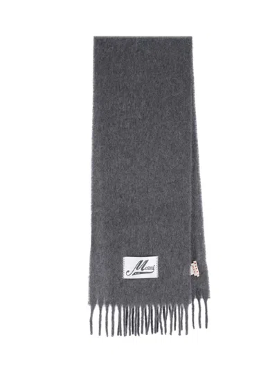 MARNI MARNI ALPACA SCARF – GREY