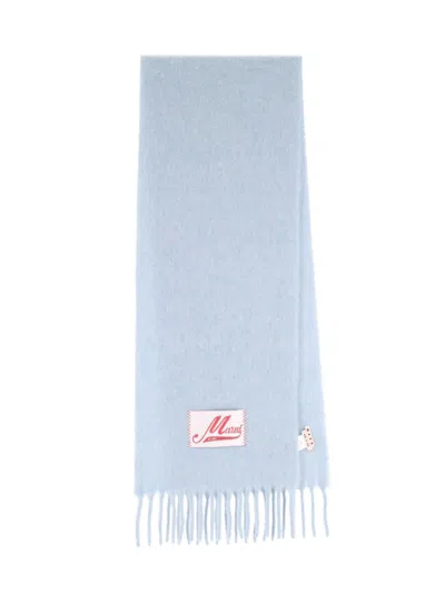 MARNI MARNI ALPACA SCARF – LIGHT BLUE