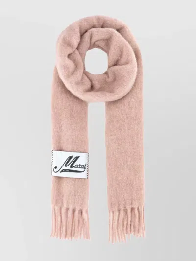 Marni Alpaca Scarf In Pink