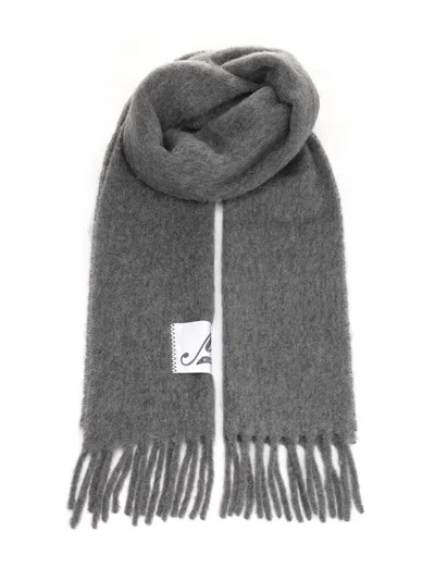 MARNI ALPACA SCARF SCARVES AND FOULARDS GREY