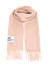 Marni Sciarpa In Misto Alpaca Rosa Scuro  Donna