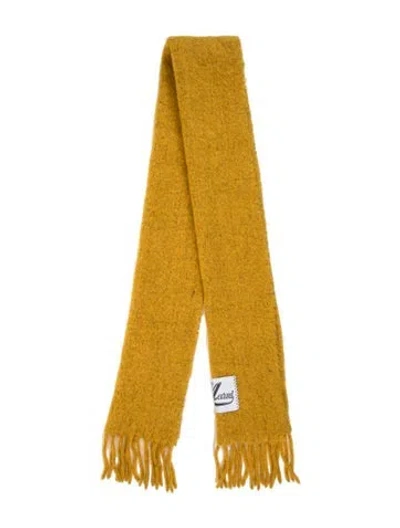 Pre-owned Marni Alpaca Scarf In Yellow