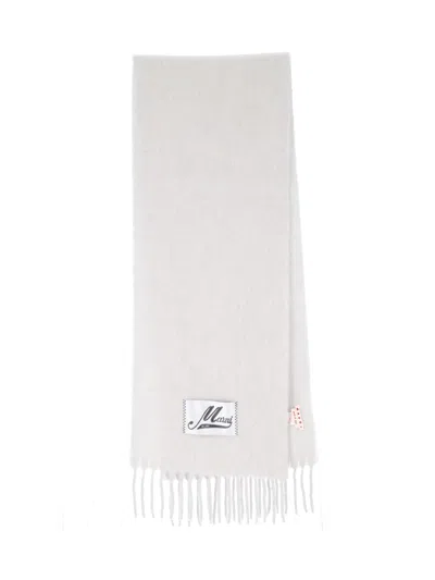 Marni Alpaca-blend Soft Scarf For Women In Grey