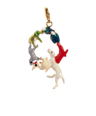 MARNI ANIMAL-CIRCLE PENDANT
