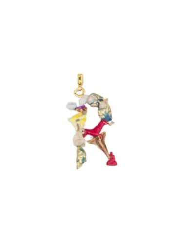 Marni Alphabet 'r' Charm In Yellow