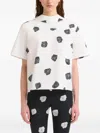 Marni Andromeda Heavy Poplin Shirt In Lily White In Multi