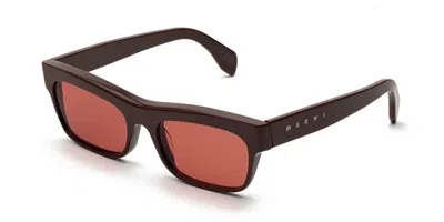Marni Angdoa Brown Eip Men's Sunglasses Brown Size 55