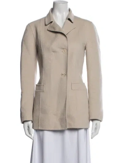 Pre-owned Marni Angora Coat In Neutrals