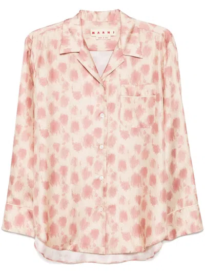 Marni Animal-print Shirt In Clc29