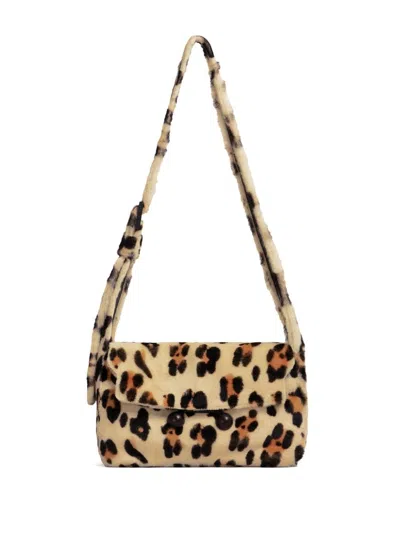 Marni Animal Print Shoulder Bag In Neutrals
