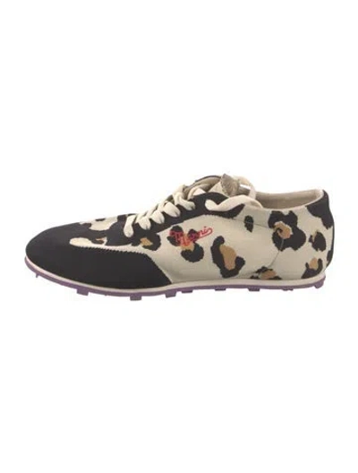 Pre-owned Marni Animal Print Sneakers In Neutral