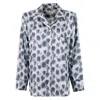 Marni Grey Silk Shirt With Crayon Leopard Print