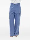 Marni Ankle-drawstring Cargo Pants In Blue