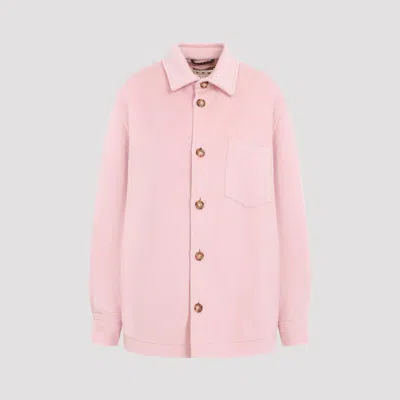 Marni Wool And Mohair-blend Jacket In Pink & Purple