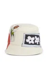 Marni Appliqué-patch Bucket Hat In White