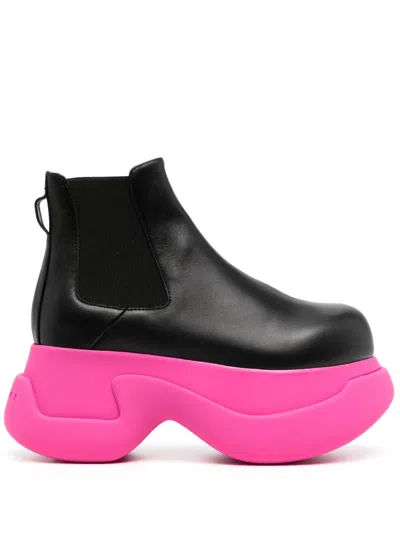 Marni Aras 70mm Leather Boots In Black