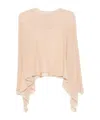 Marni Asymmetric-draped Blouse In Neutral