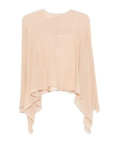 MARNI ASYMMETRIC-DRAPED BLOUSE