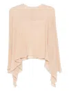 Marni Asymmetric-draped Blouse In Neutral