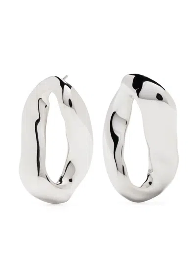 Marni Asymmetrische Ohrringe In Silber