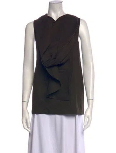 Pre-owned Marni Asymmetrical Mini Dress W/ Tags In Black